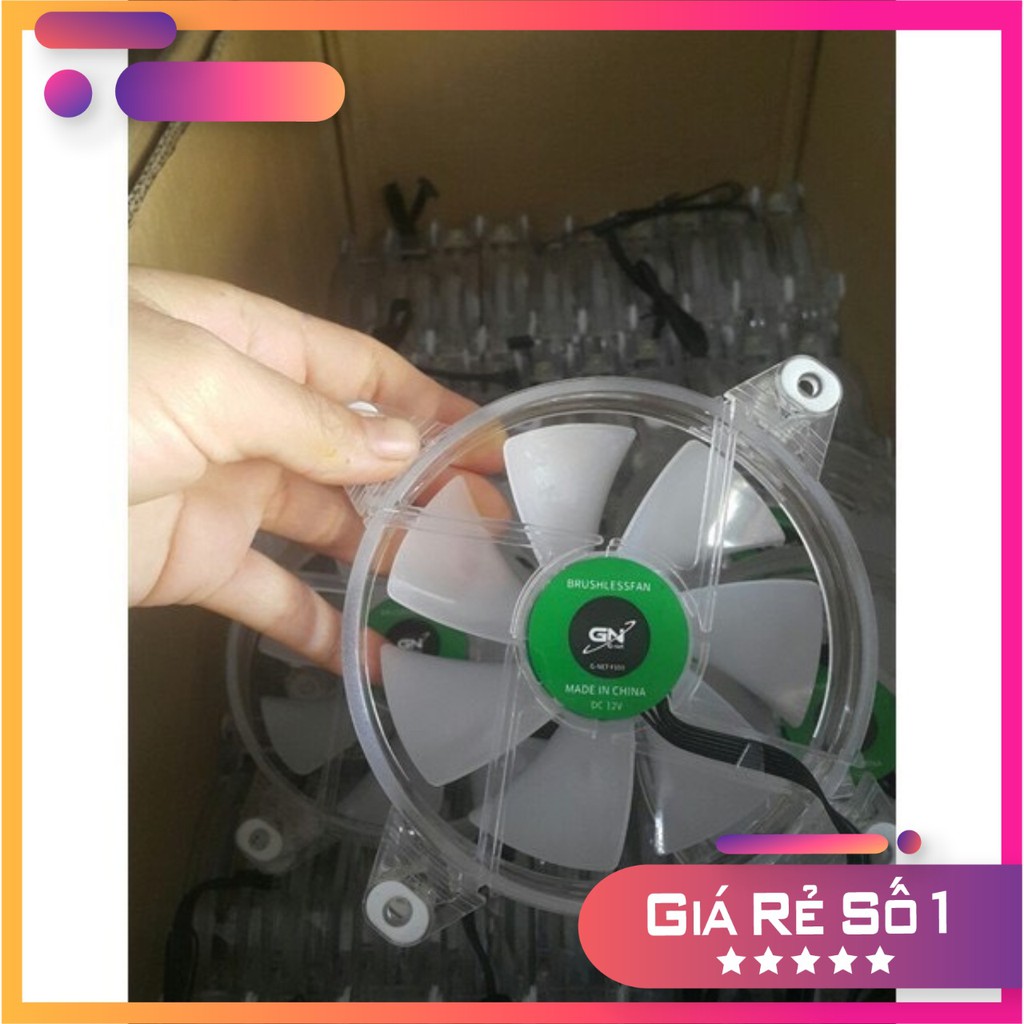 Bộ5 fan led RGB GnetF100 hỗ trợ đồng bộ hub - Hàng chính hãng bảo hành 6 tháng - Shop báo hồng