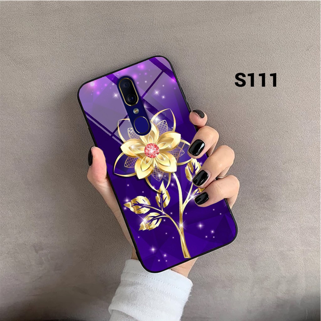 [HOT] Ốp lưng kính cường lực dành cho Oppo F11 - F11 PRO in hính hoa lá