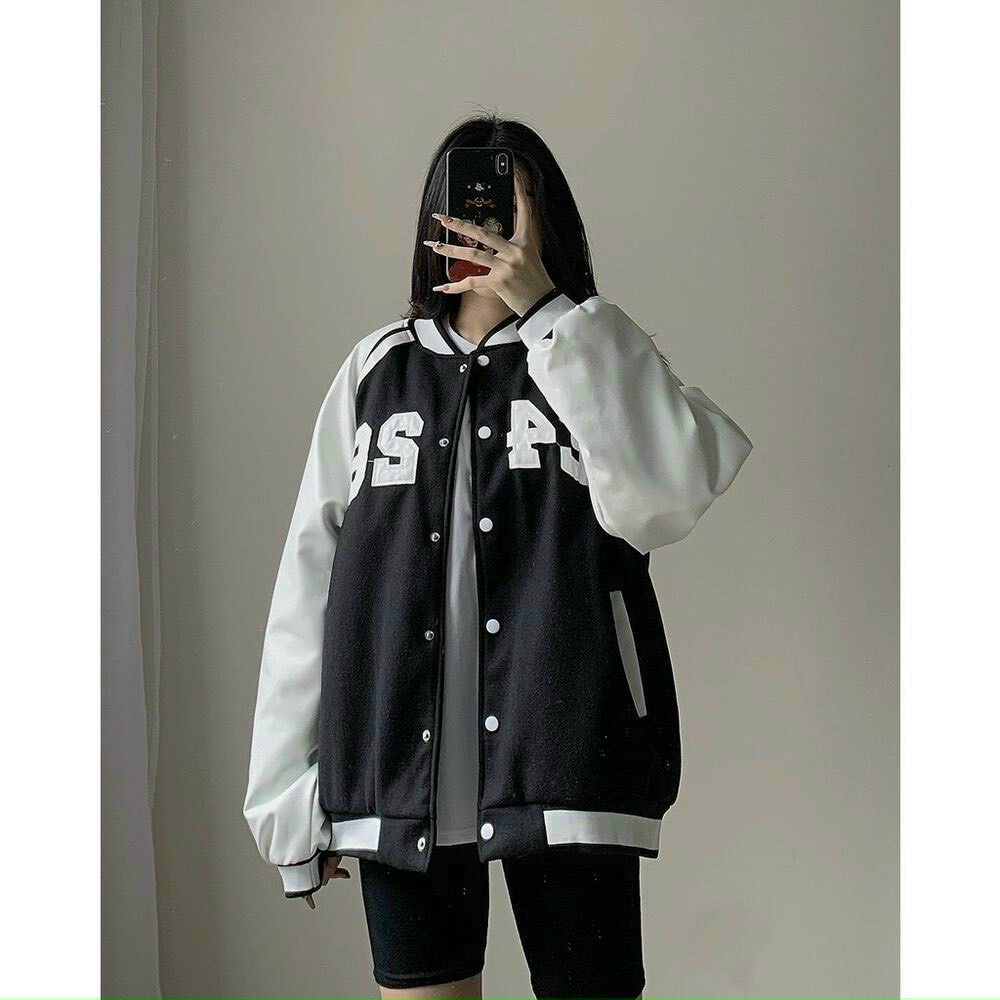 Áo bomber da lộn F426 áo khoac varsity da lộn trẻ trung năng động cao cấp chất dảy siêu đẹp AQ