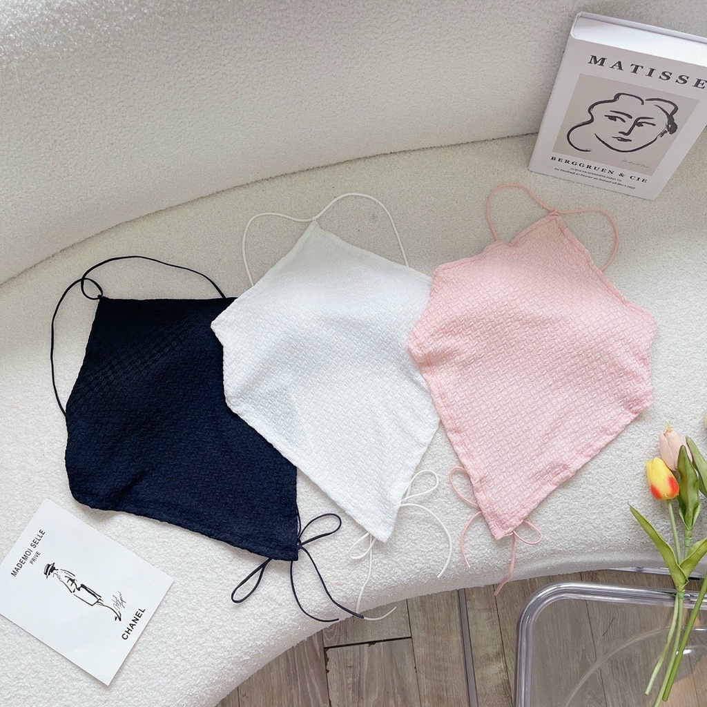 Áo yếm tam giác buộc cổ hở lưng chất xốp siêu hot