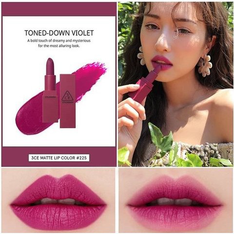 [100% AUTH] Son thỏi lì 3ce Matte Lip Color Mood On &amp; On