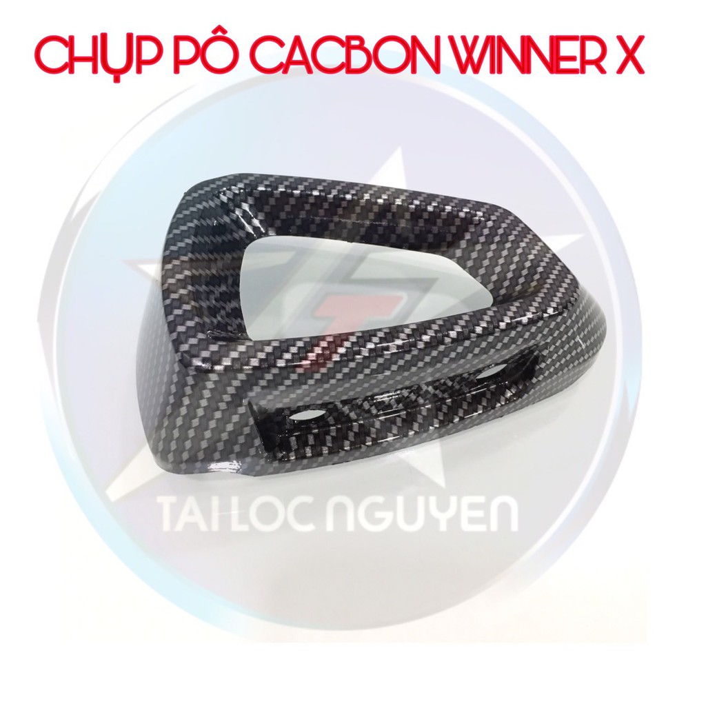 BỘ ỐP PÔ + CHỤP PÔ CACBON CHO HONDA WINNER X