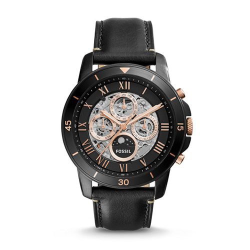 Đồng Hồ Nam Fossil Grant Sport Automatic Black Leather ME3138