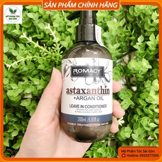KEM XẢ KHÔ ROMACY ASTAXANTHIN ARGAN OIL GIỮ NẾP SUÔN MƯỢT 200ML