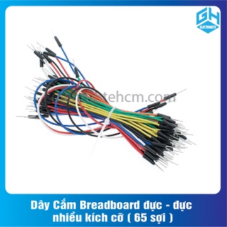 1 Bó 65 sợi Dây Cắm Breadboard đực - đực nhiều màu nhiều loại