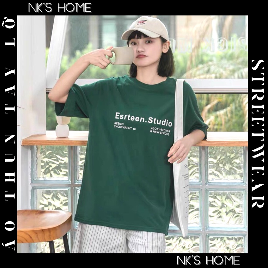 Áo thun tay lỡ unisex cho nam nữ 18 EIGHTEEN.STUDIO phong cách hàn quốc thiết kế form rộng đơn giản dễ phối đồ