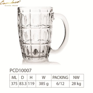 BỘ LY THỦY TINH CÓ QUAI CẨM ĐẠT PCD10007 375ML
