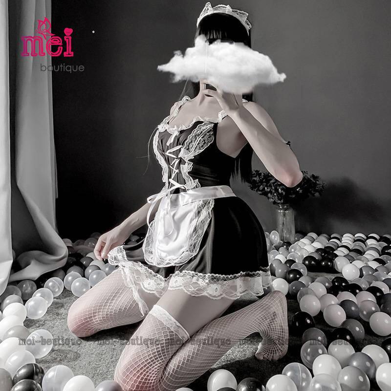 Cosplay người giúp việc sexy Bộ đồ ngủ cô hầu gái gợi cảm - Tặng kèm mũ đội đầu | BigBuy360 - bigbuy360.vn