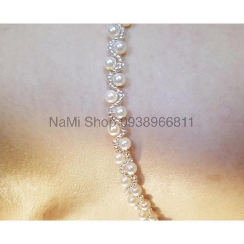 1 đôi Dây áo ngực thủ công từ hạt cườm và hạt nhựa cao cấp DA07