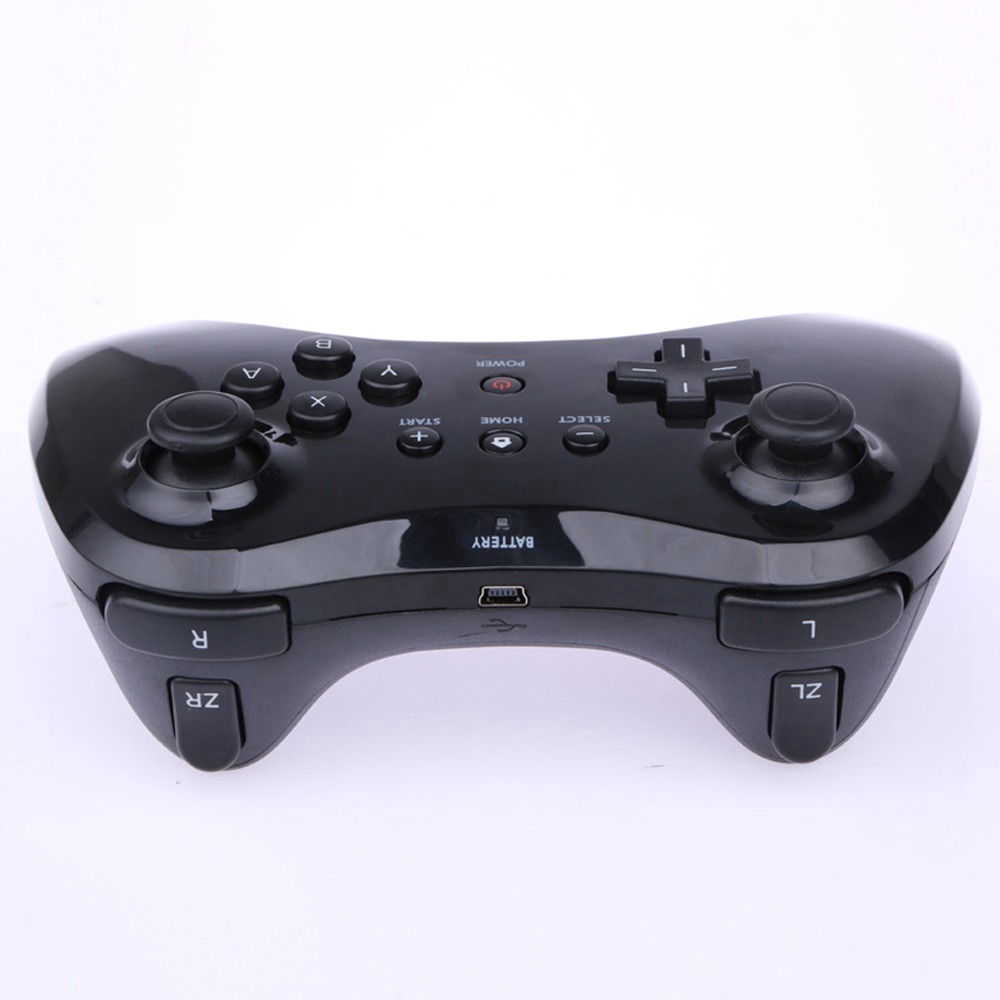 Tay cầm chơi game không dây Bluetooth cổ điển với cáp USB cho Nintendo Wii U