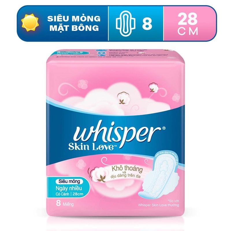 Băng vệ sinh Whisper 8 miếng