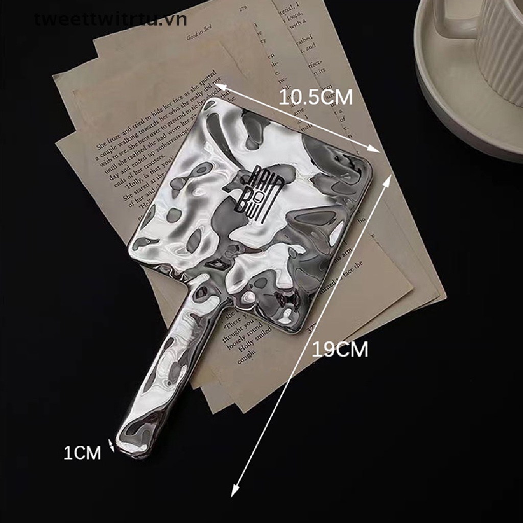 1 Gương Trang Điểm Cầm Tay Phong Cách Retro 2022