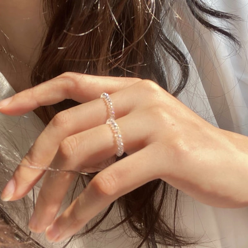 Nhẫn hạt halogam nhỏ xinh ma TR-99