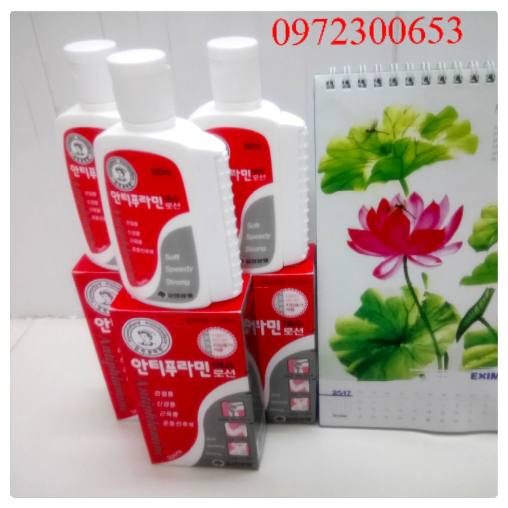 Combo 3 chai dầu nóng Hàn Quốc Antiphlamine 100ml date 2022