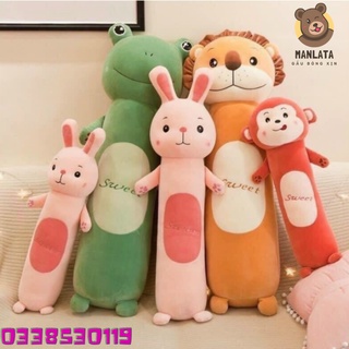 Gấu bông Gối ôm hình thú cho bé đáng yêu size 60cm 90cm 120cm Manlata MLT22