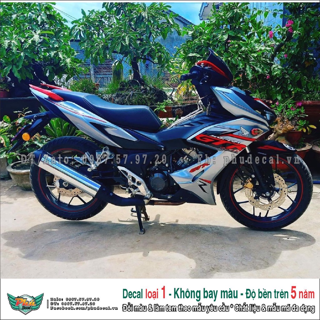 Tem rời Winner X Bạc GTR (L)