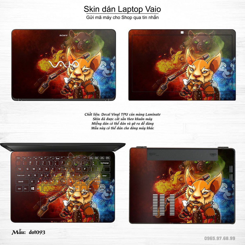 Skin dán Laptop Sony Vaio in hình Dota 2 _nhiều mẫu 16 (inbox mã máy cho Shop)