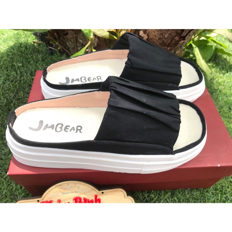 [Giá hủy diệt] dép quai dúm bánh bèo hàng cao cấp chất liệu cavas