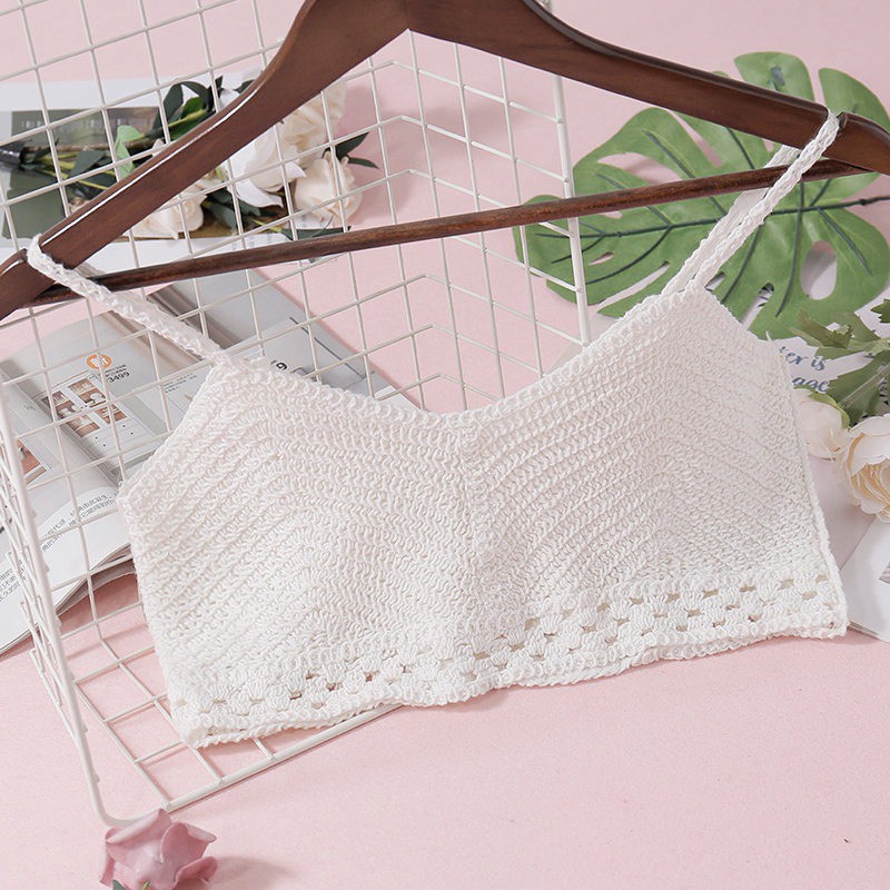 [Baywellfashion]Áo lửng hai dây màu trơn dệt kim thời trang nữ | BigBuy360 - bigbuy360.vn