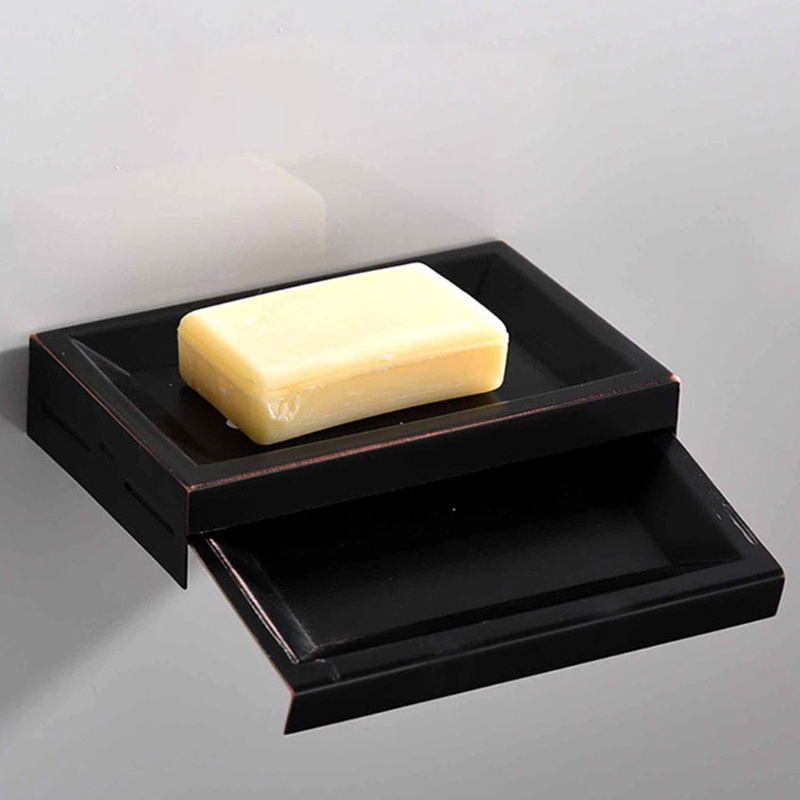 Khay Đựng Xà Phòng Ráo Nước Không Cần Đục Lỗ Phong Cách Bắc Âu Cho Nhà Tắm