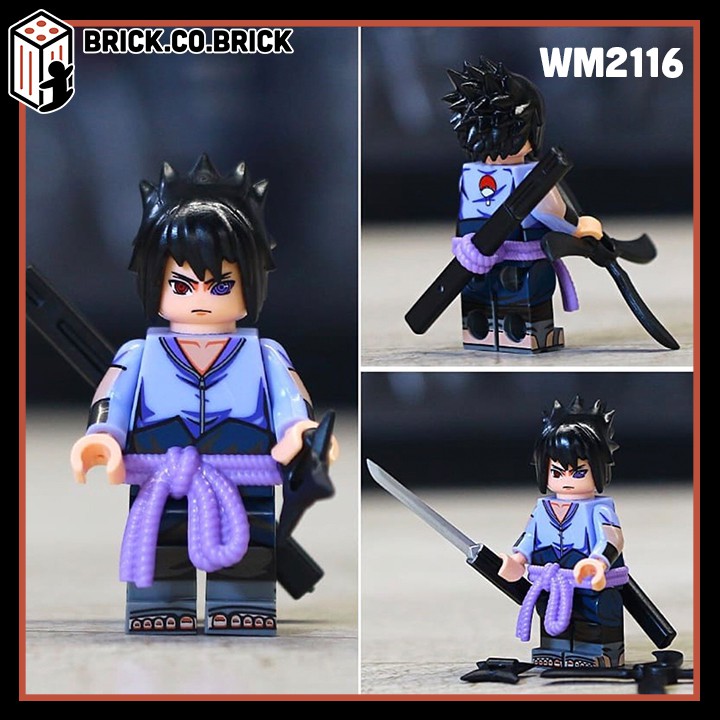 Đồ Chơi Lắp Ráp Anime Minifigure Naruto Lục Đạo Minato Uchiha Sasuke Rock Lee Might Guy Madara Zetsu WM6109