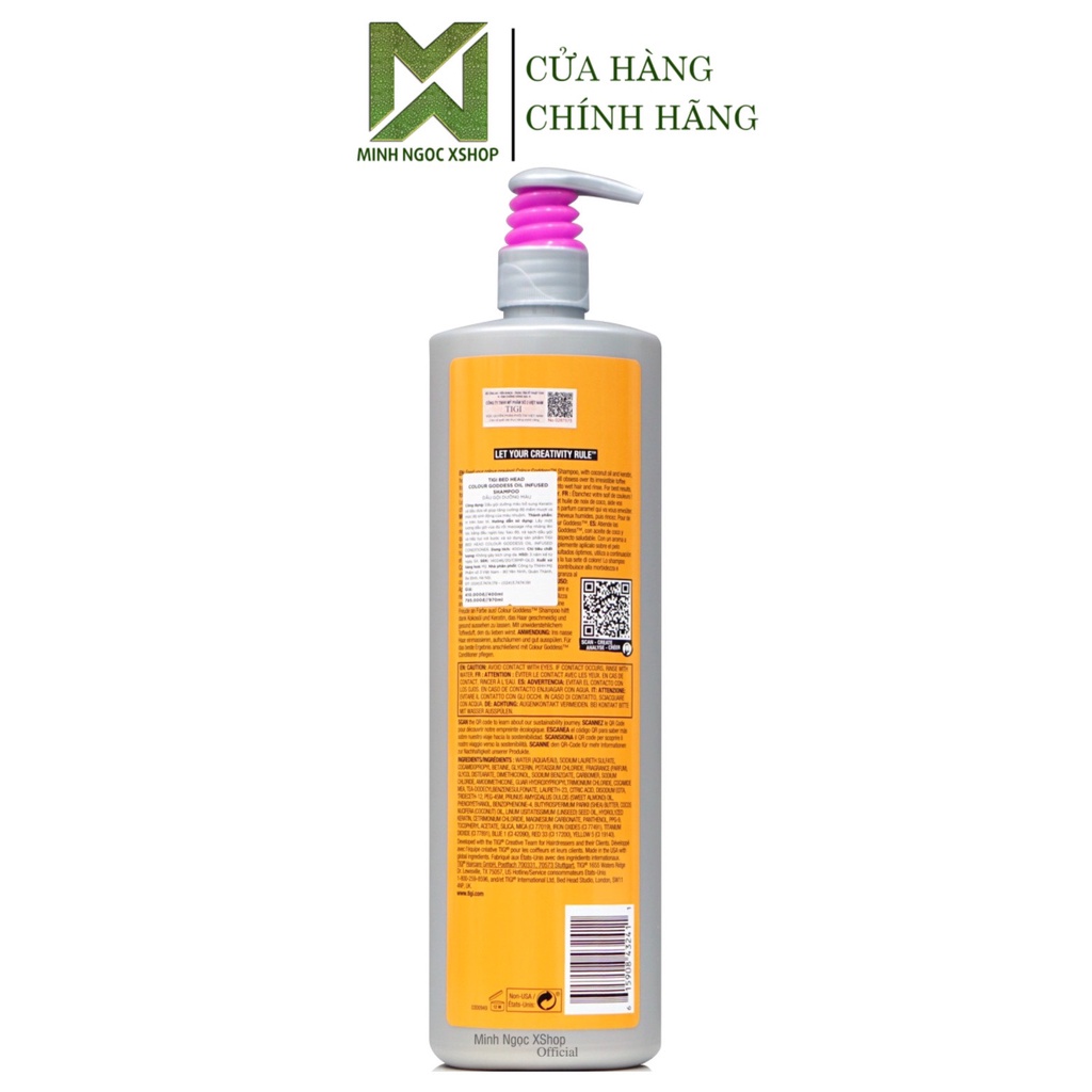 Dầu gội cho tóc nhuộm Tigi Bed Head Colour Goddess 970ml