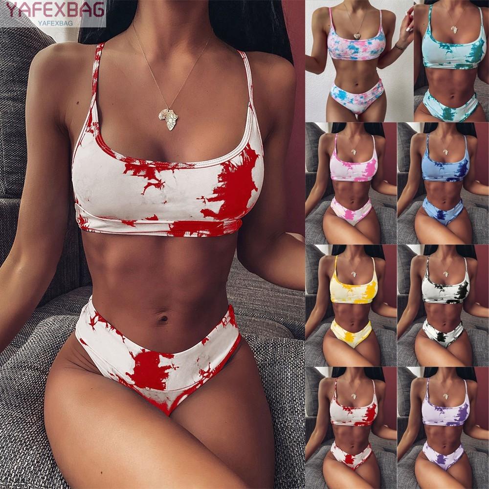 Women Brazilian Bikini Set Printed Push Up Padded Swimwear Swimsuit Bathing Suit