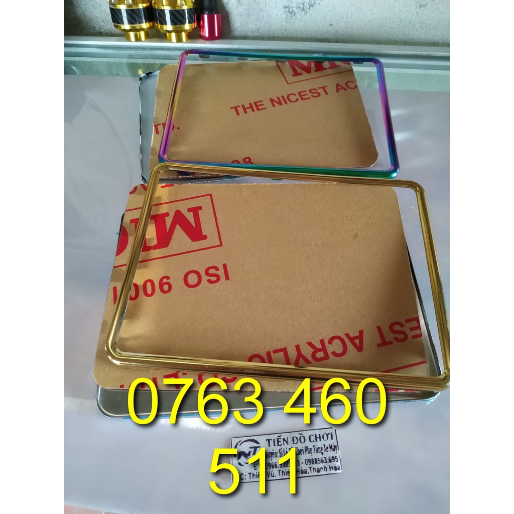 Bọc biển số titan  xe máy