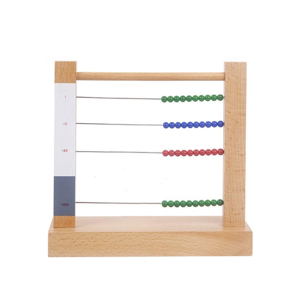 RAINBOW Bàn Tính Hạt Đồ Chơi Dạy Học Theo Phương Pháp Montessori