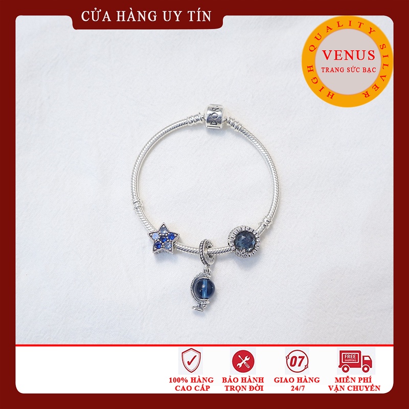 Vòng charm bạc mẫu mới nhất- Trang sức bạc Venus