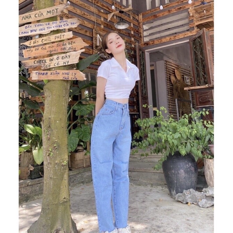 Quần baggy xanh ( rách )