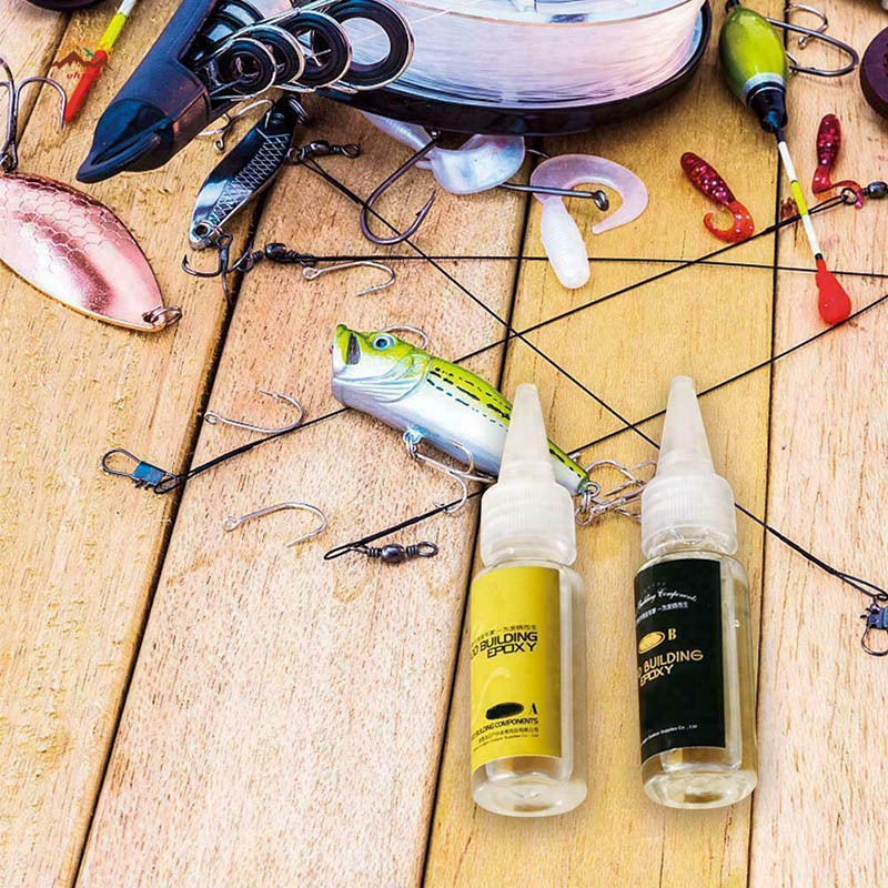 Set 2 keo AB trong suốt dán cần câu cá chuyên dụng