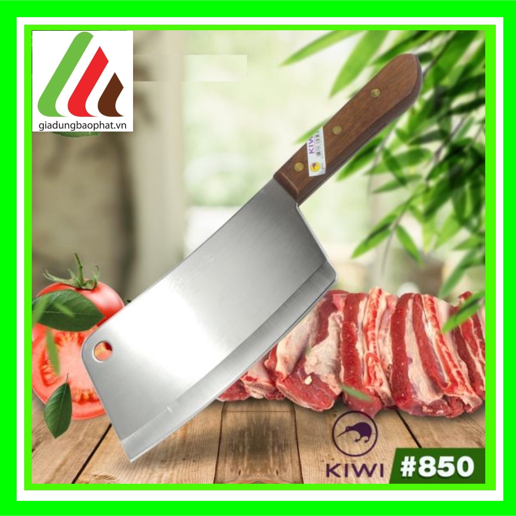 Dao chặt xương thịt cán gỗ Kiwi 850 Thái Lan chính hãng chất lượng cao