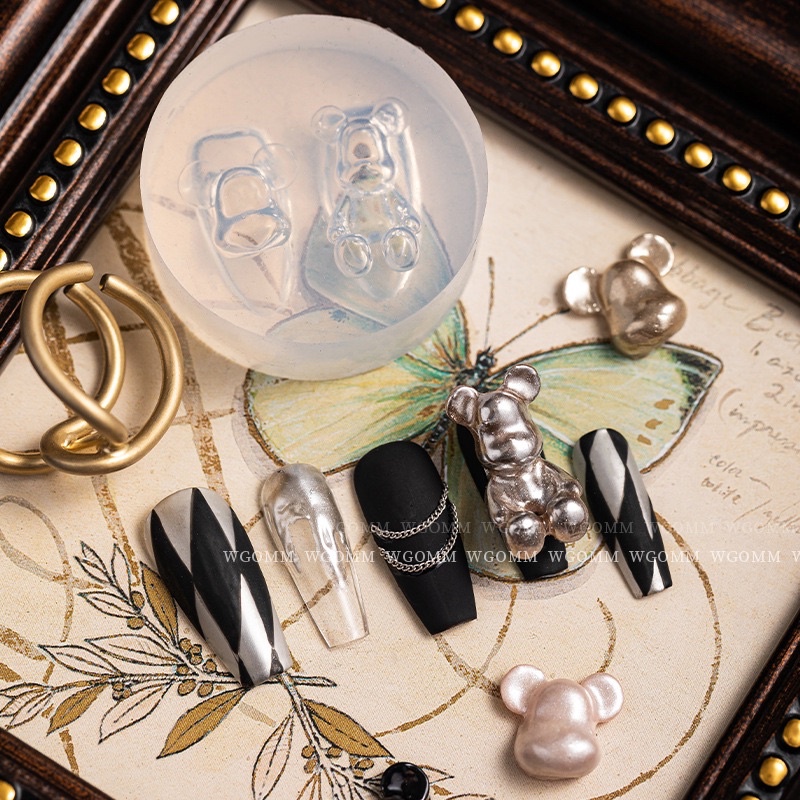 khuôn gấu, bear bricks khuôn gấu silicon