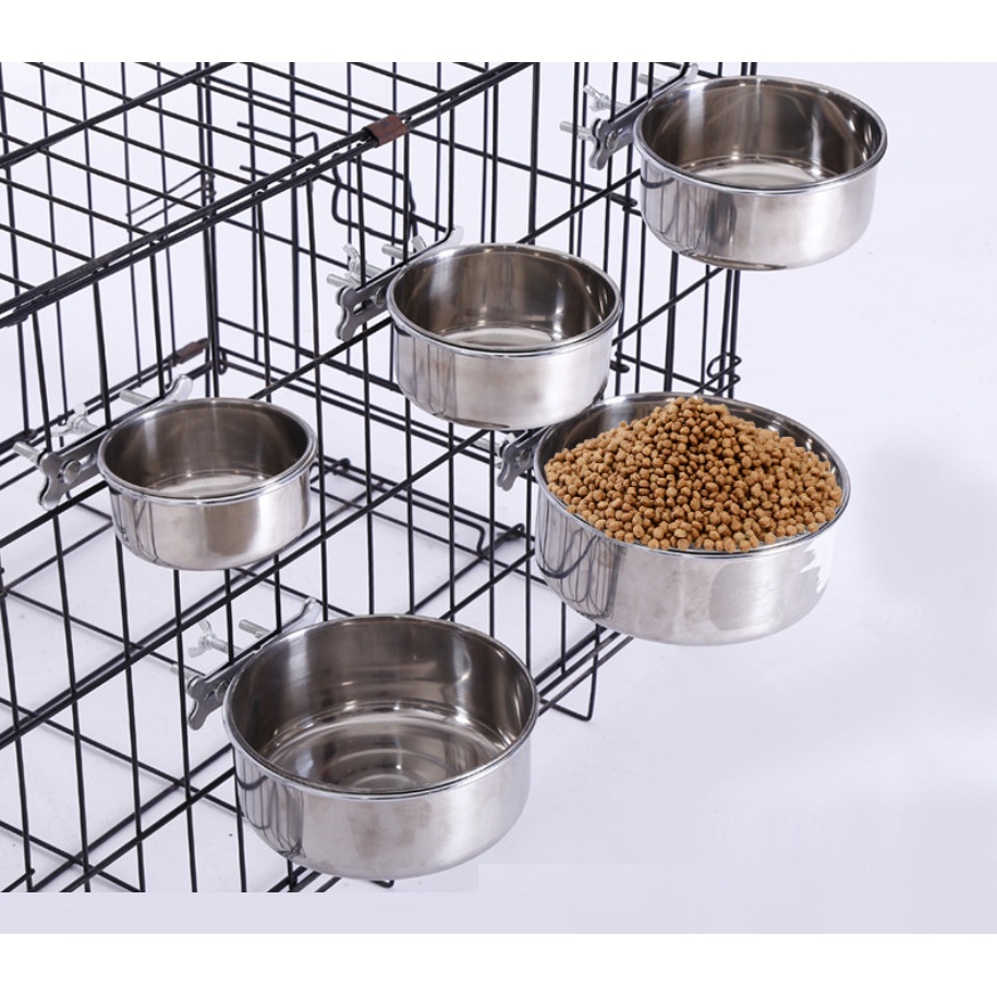 1 CÁI CÓNG ĐƠN INOX CAO CẤP NHẬP KHẨU  DÙNG ĐỰNG NƯỚC,THỨC ĂN CHO MỌI DÒNG VẸT