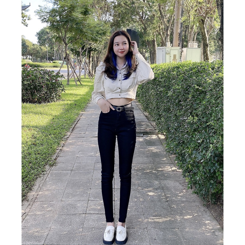 Quần Jean Nữ Skinny Ôm Chất Vải Co Gian Chuẩn Form[3 MÀU]