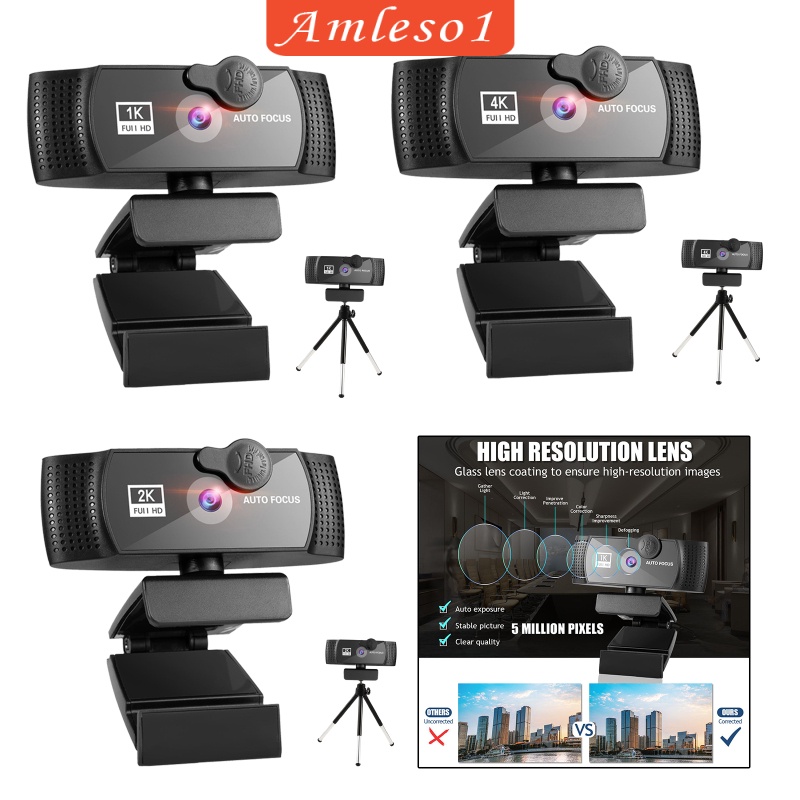 Webcam 1080p Hd W / Tiếng Ồn Kèm Micro Cổng Usb Cho Máy Tính Để Bàn | BigBuy360 - bigbuy360.vn