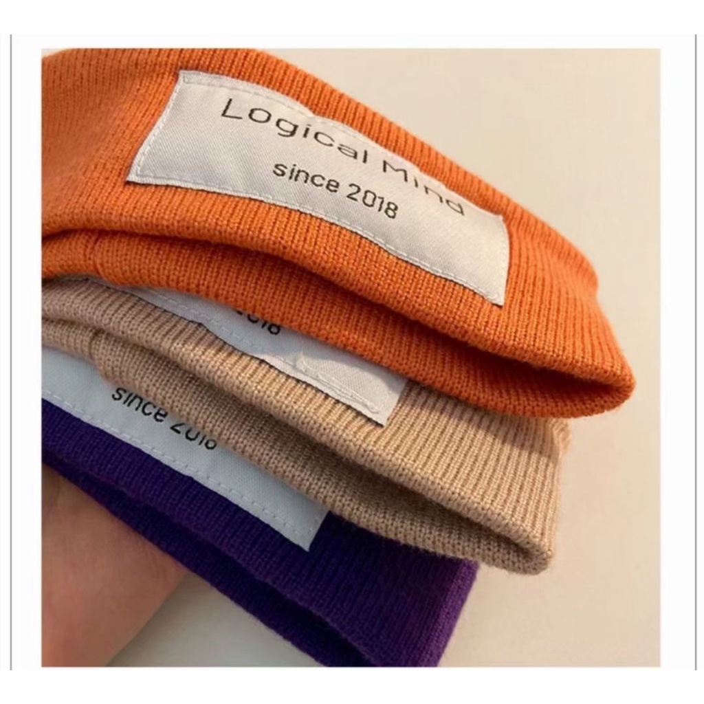 Băng đô MG STUDIO chất liệu vải thêu chữ &quot;Logical Mind&quot;