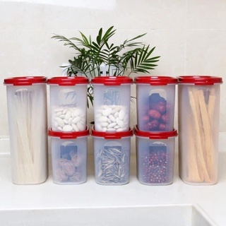 SẴN SET 8 HỘP TUPPERWARE ĐỰNG ĐỒ KHÔ