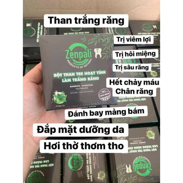 Than tre hoạt tính trắng răng