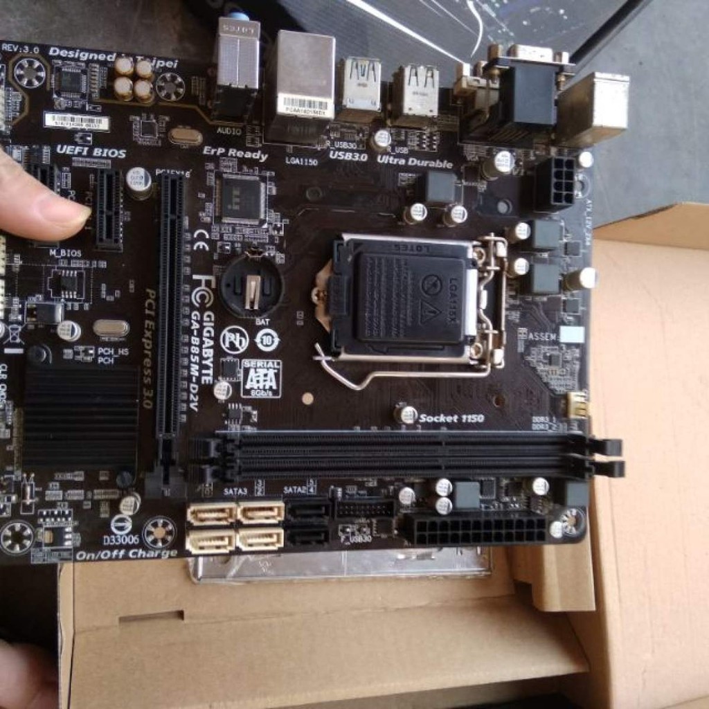 Mainboard gigabyte B85M-D3H Chạy i7 xeon đời 4 5