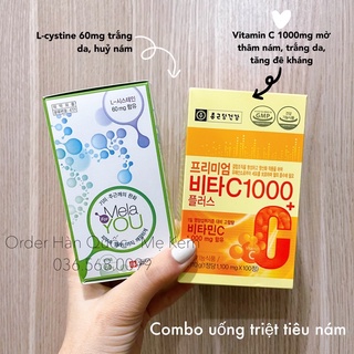 Combo Vitamin C + Mela For You Hàn Quốc chính hãng