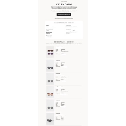 Kính trẻ em HM từ 0-4 tuổi có mail mua hàng của web, hàng chuẩn auth