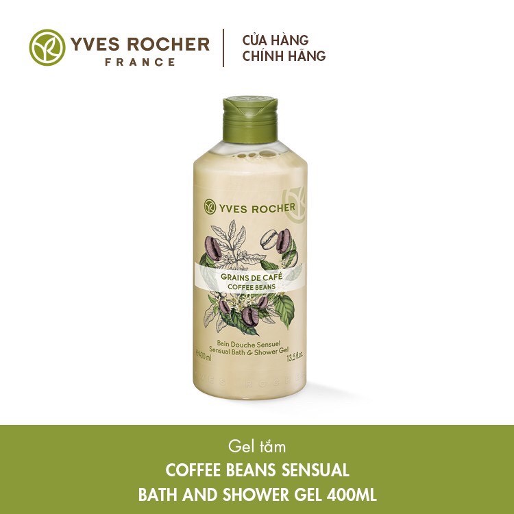 Gel Tắm Yves Rocher Coffee Bean Sensual Bath &amp; Shower Gel 400ml
