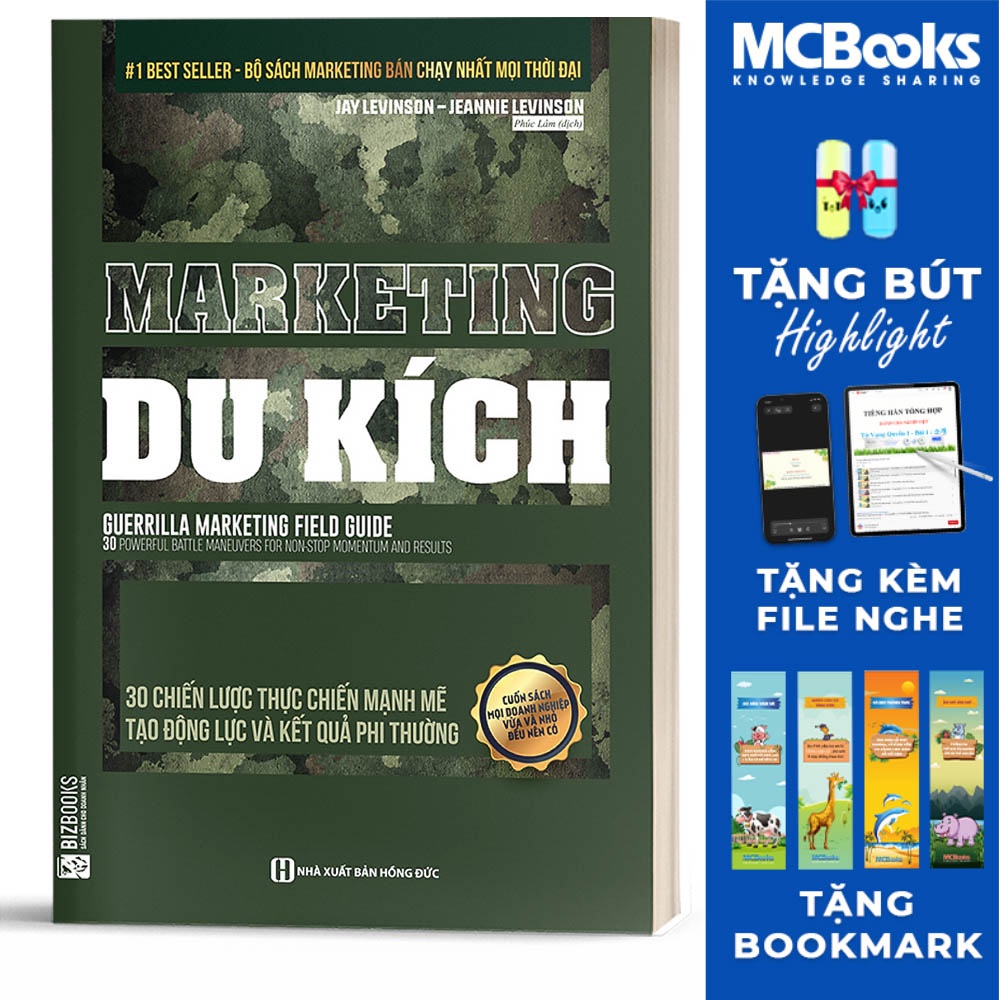 Sách - Marketing Du Kích - 30 Chiến Lược Thực Chiến Mạnh Mẽ Tạo Động Lực Và Kết Quả Phi Thường - BizBooks