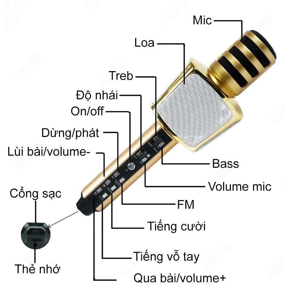 Mic hát bluetooth SD17