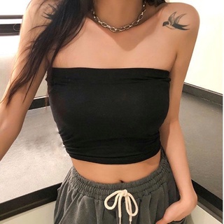 Áo Ống Croptop Chất Borip Co Giãn Thoáng Mát Basic