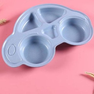 Khay ăn dặm lúa mạch hình oto cho bé