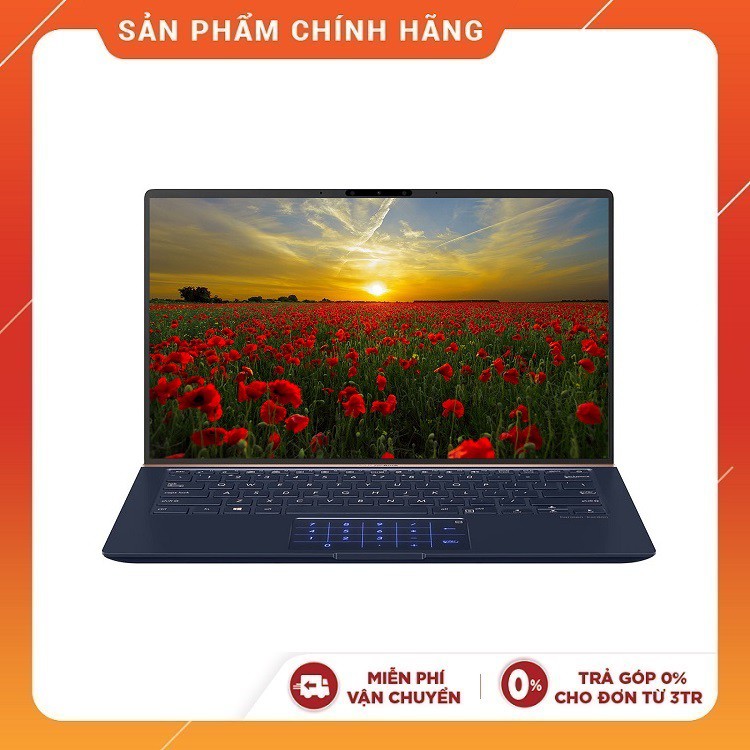 Laptop Asus Zenbook UX433FA-A6061T Core i5-8265U,Win10,numpad- Hàng Chính Hãng