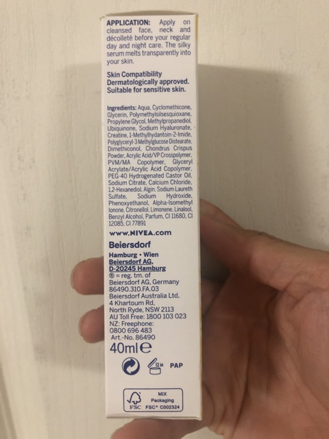 Serum dưỡng da Nivea Q10 plus Anti-Wrinkle Pearls